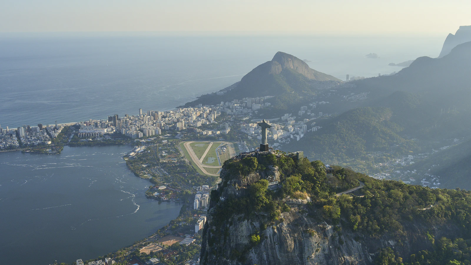 Panorama of Rio de Janeiro's hills and coastline